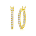 Flowing Light - Earrings Set With Top-quality Moissanite S925 Silver And Platinum-plated Stud Earrings, A Fashionable And Trendy Accessory, Can Be Detected By A Diamond Pen In Yellow Gold And Rose Gol