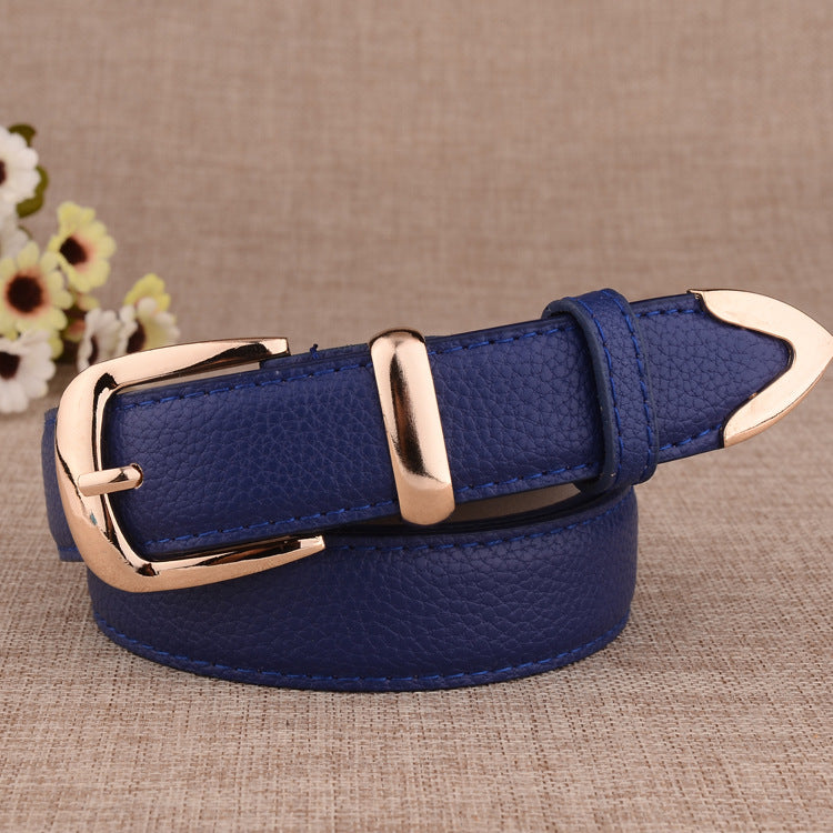Paint Alloy Buckle Pant Belt