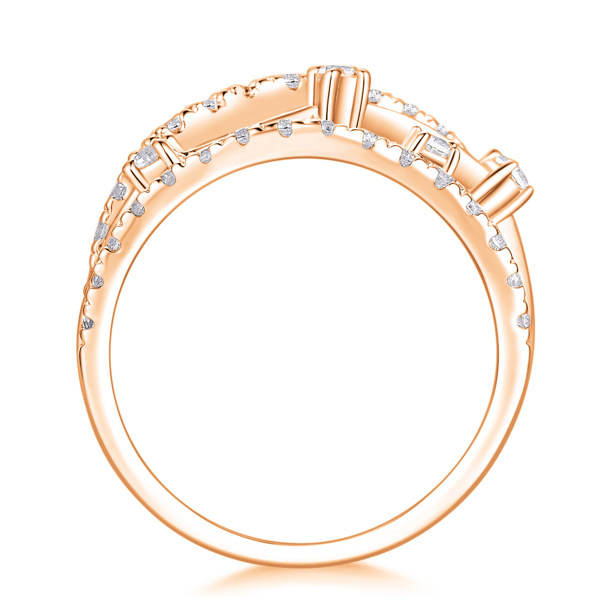 Starry Sky Boat - Set With Top-quality Moissanite S925 Silver And Platinum-plated Diamond Wedding Ring. The Ring Can Be Tested With A Diamond Pen In Gold And Rose Gold