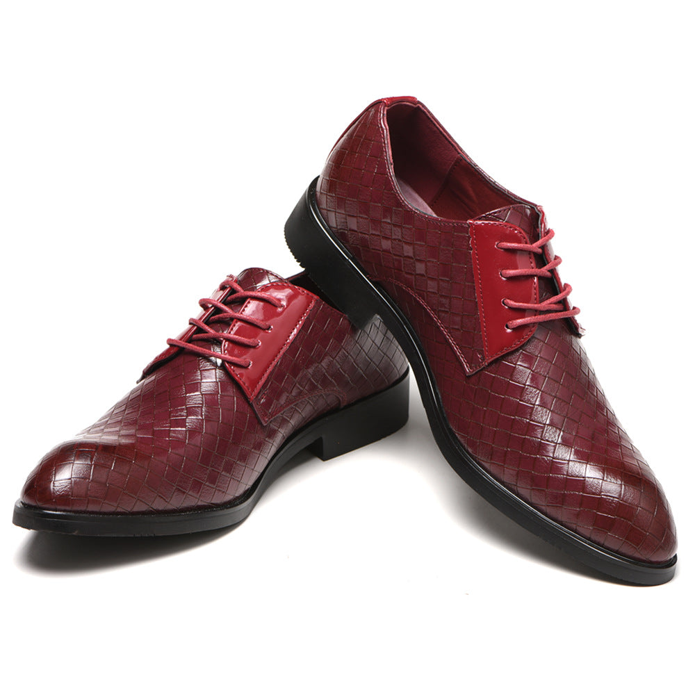 Men's Commercial Rubber Leather Shoes