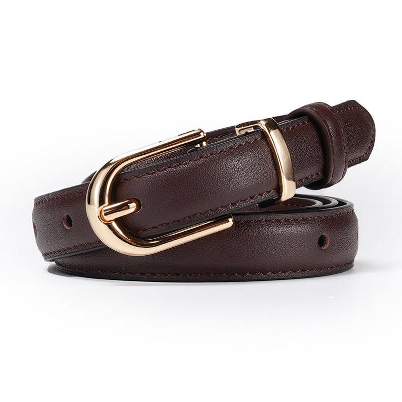 Layer Cowhide Pin Buckle belt