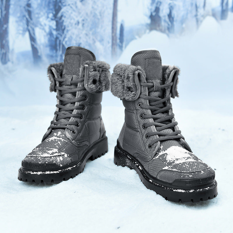 Cotton High Top Boots