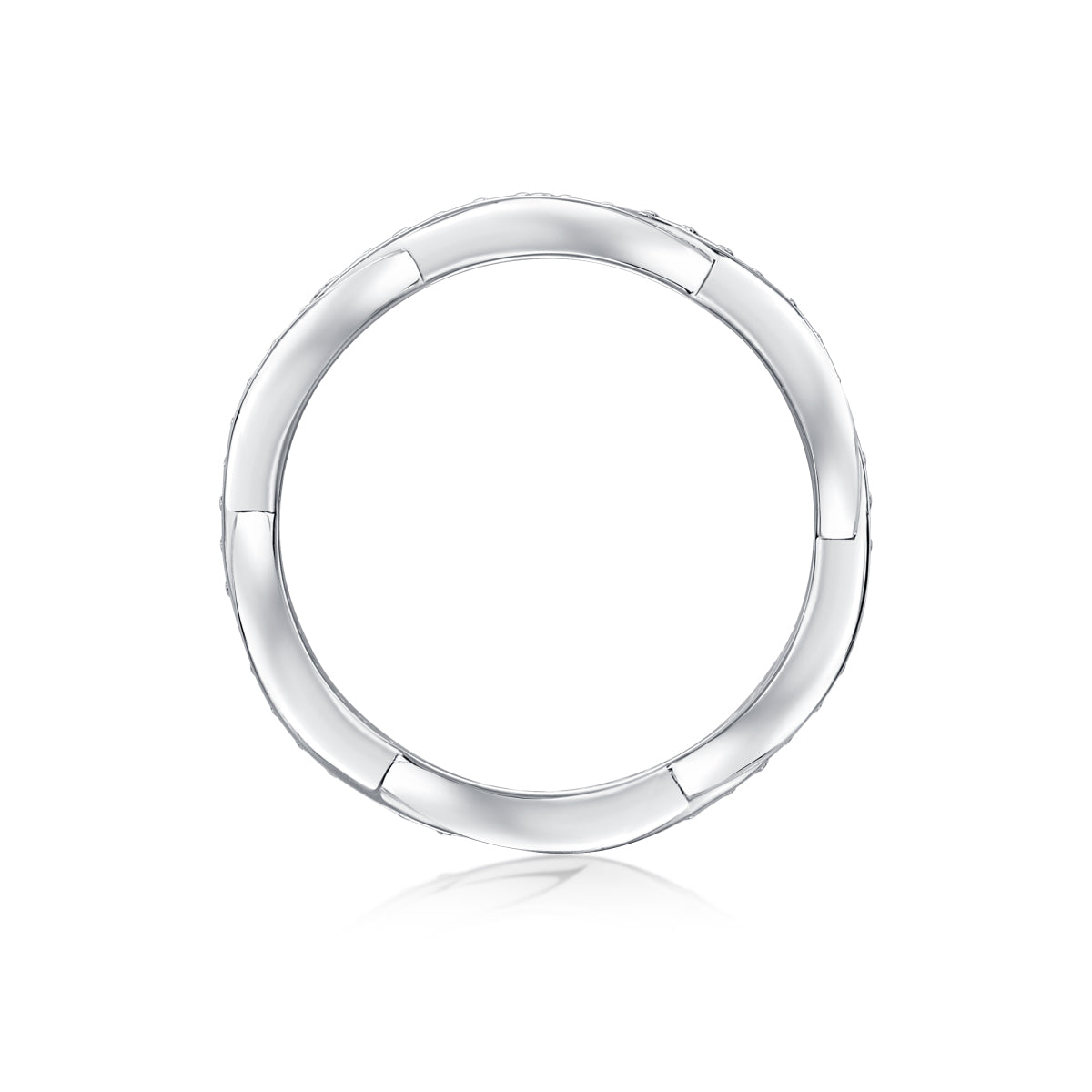 Dream - A Wedding Ring Set With Top-quality Moissanite S925 In Silver And Platinum-plated. The Ring Can Be Inspected With A Diamond Pen