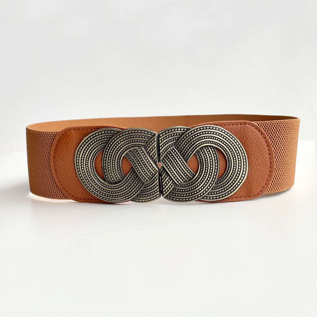 Retro Elastic Wide Belt