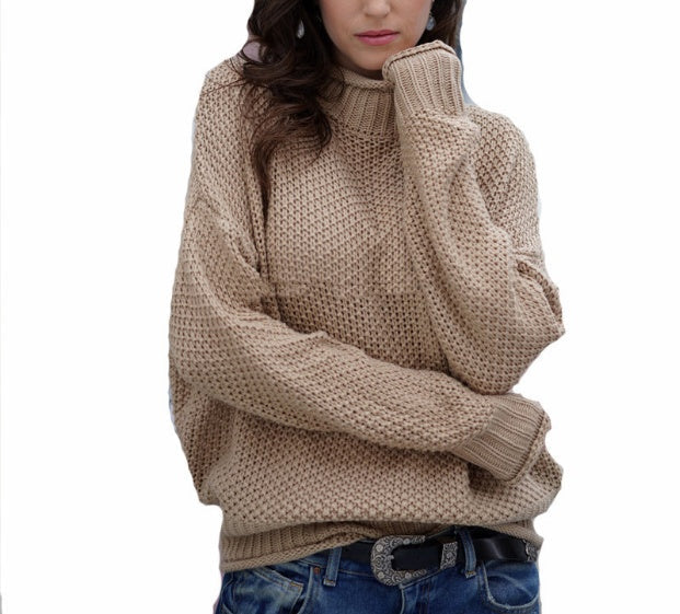 Women’s High Neck Knit Sweater