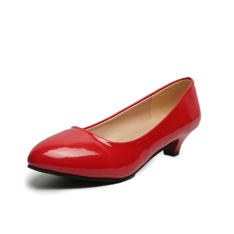 Chunky Heel 3cm High Heels Women's Low Heel