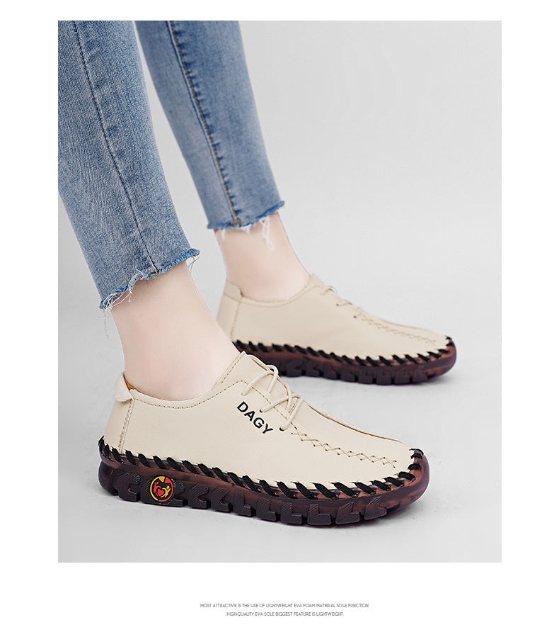 Beef Tendon Soft Bottom Not Tired Feet Flat Casual Shoes