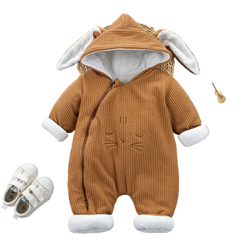 Autumn Winter Coat Jumpsuit
