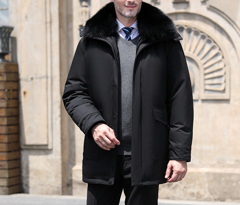 Men's Detachable Liner Mid-length Coat
