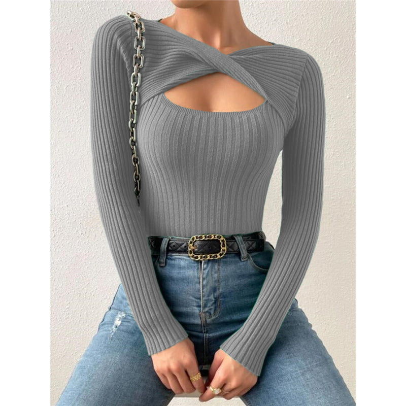 Hollow Pullover Sweater