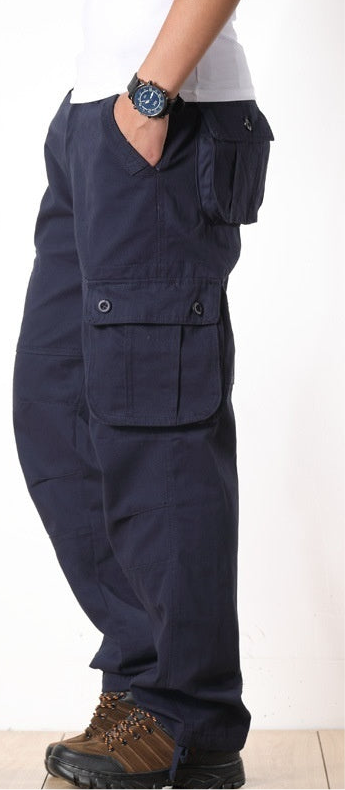 Multi-pocket Men's Casual Loose Labor Protection Pants