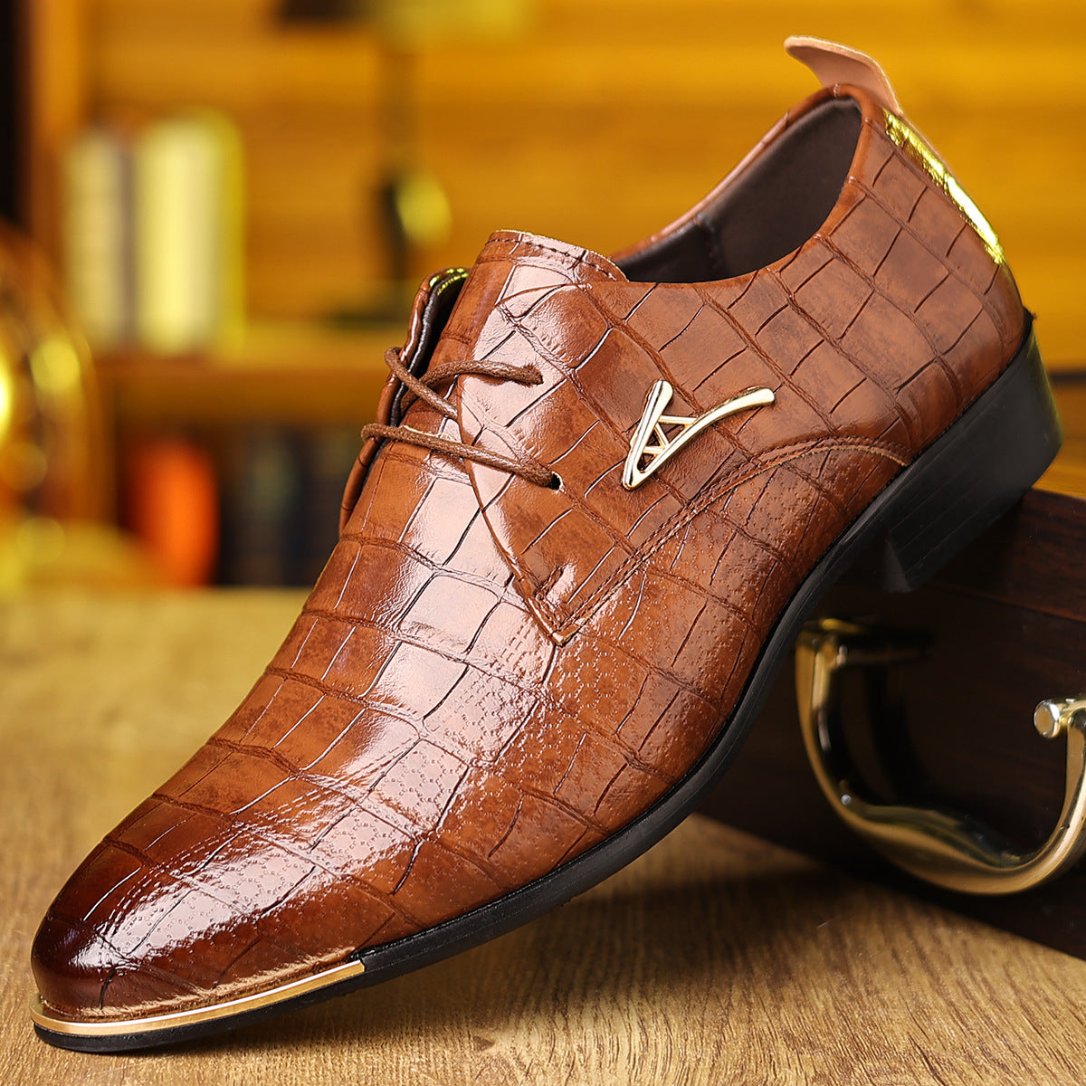 Men plus size  business Leather Shoes
