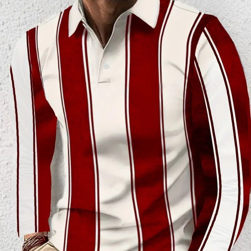 Design Button Long Sleeve Retro Loose Top