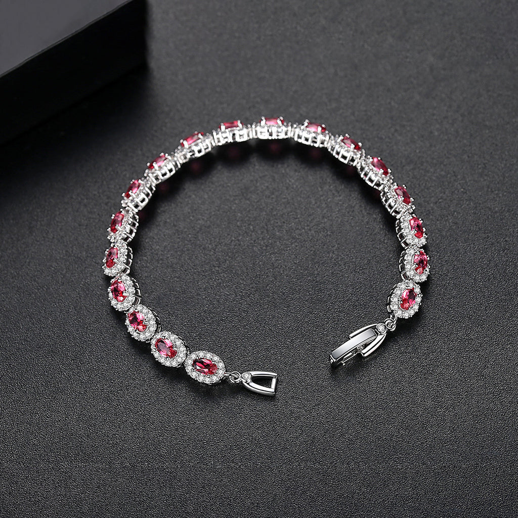 Women's Geometric Micro Inlaid Zircon Bracelet