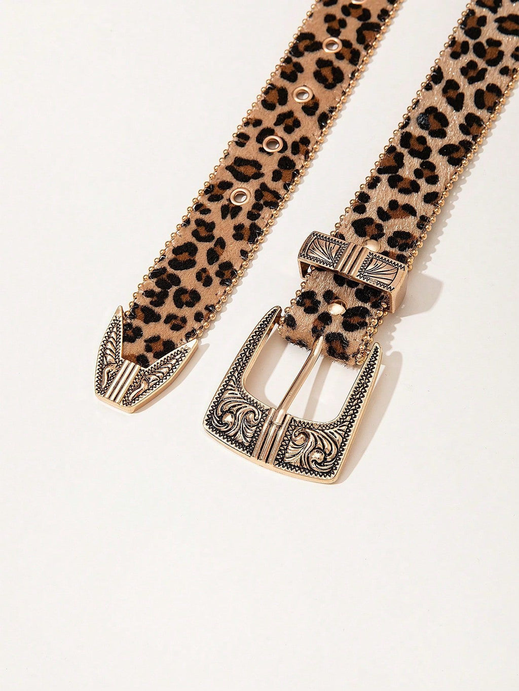 Retro Pattern PU Belt Western Style Belt