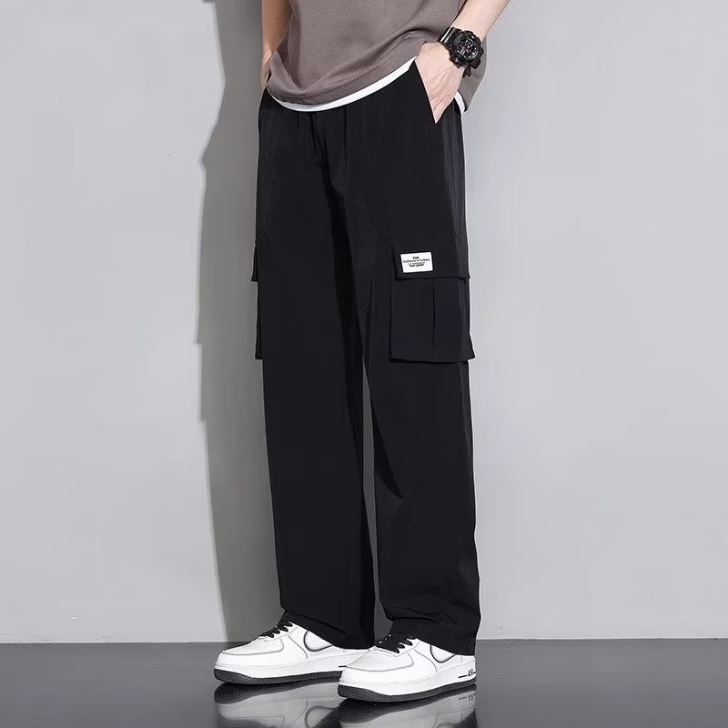Men's Summer New Ice Silk Overalls