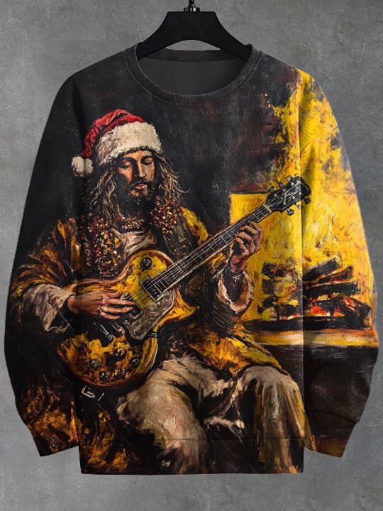 Mens Versatile Relaxed-fit Crewneck Pullover