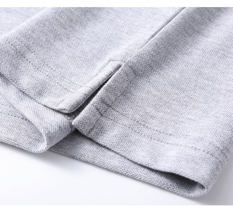 Summer Short-sleeved Embroidered Men's Polo Shirt Imitation Cotton Business Casual Lapels