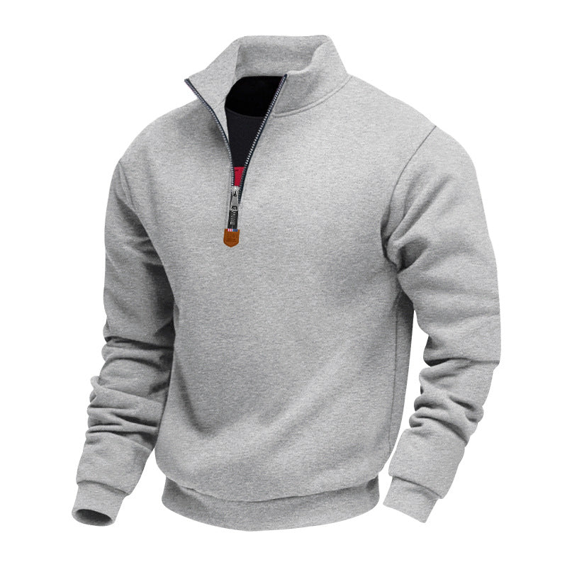 Long Sleeve Half-zip Sport Casual Sweatshirt