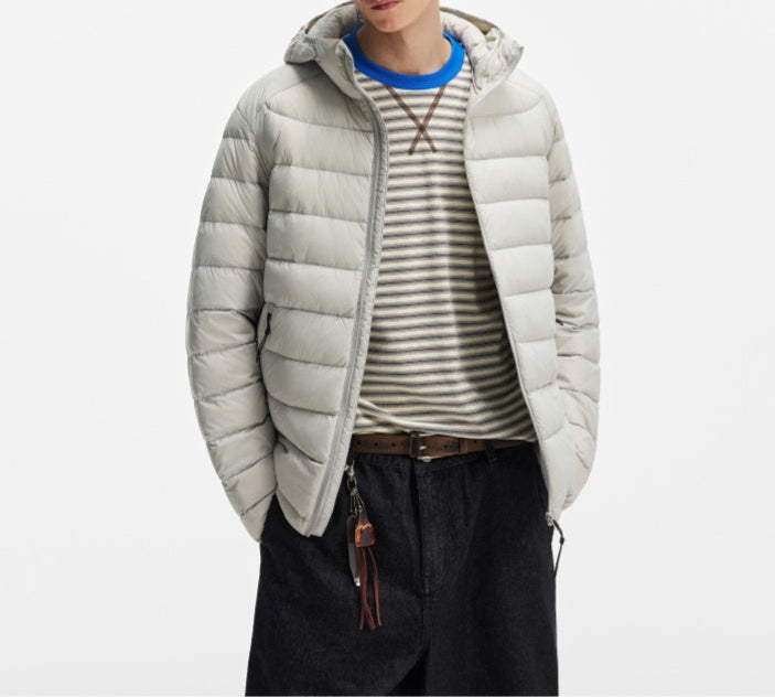 Ribbed Hooded Jacket