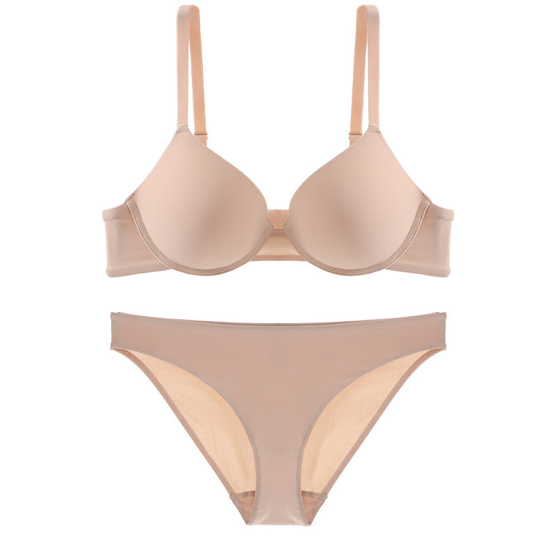 Cross Backless Bra Panties Set