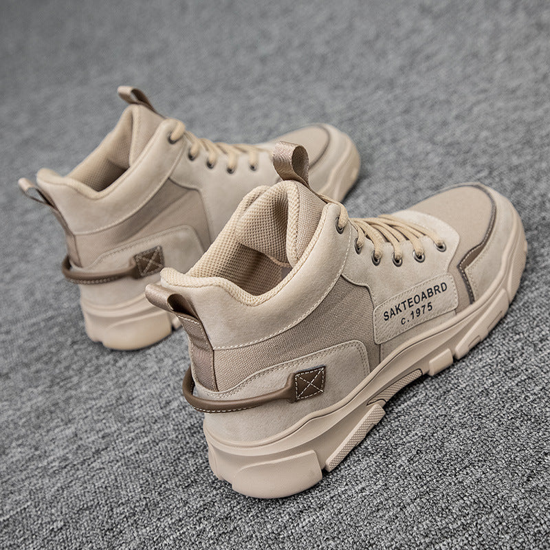 Lace-up Martin Boots Platform Canvas Shoes