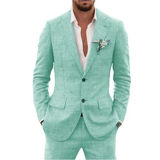 Men's Suit Linen Suit Wedding Party