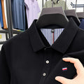 Summer Short-sleeved Embroidered Men's Polo Shirt Imitation Cotton Business Casual Lapels