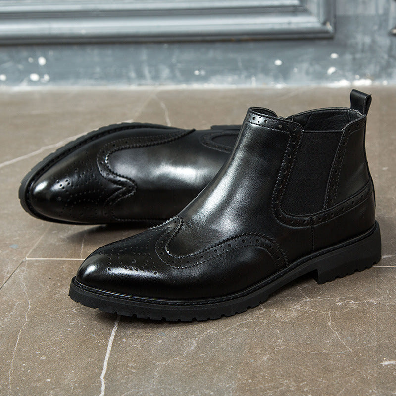 Men's ankle leather Boots