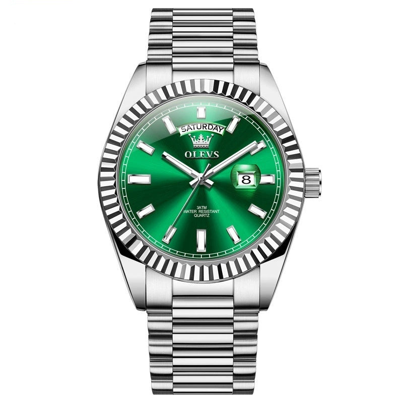 Waterproof Business Steel Belt Wrist Watch