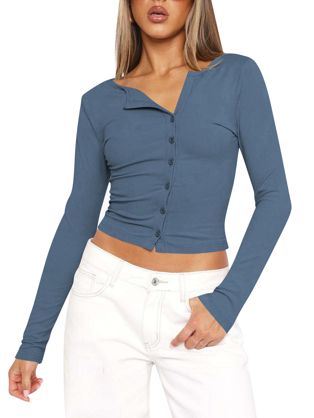 Slim-fit   Style Long-sleeved T-shirt
