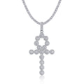 The Key To Holy Radiance - A Fashionable And Trendy Necklace Pendant Set With Top-quality Moissanite S925 In Silver And Platinum-plated. It Can Be Tested With A Diamond Pen