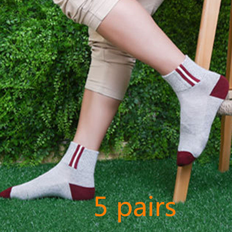 Summer Men's Non-Smelly Foot Mesh Socks Cotton