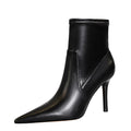 Slim High Heel Pointed Side Zipper