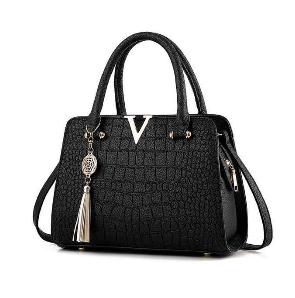 New trend ladies middle-aged slung shoulder mom handbag red bag