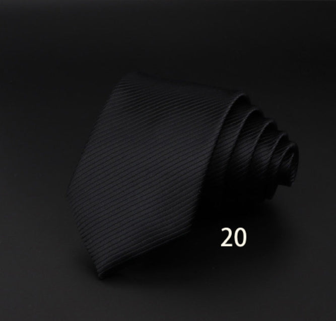 Striped British Gentleman Polyester Fiber Tie