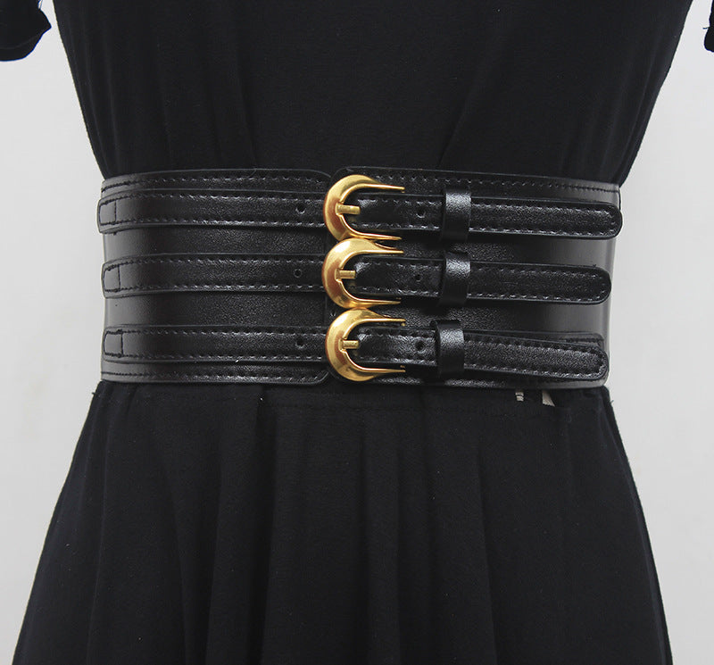 Belt  Dual-use Wide  All-match Coat Suit Skirt Sweater
