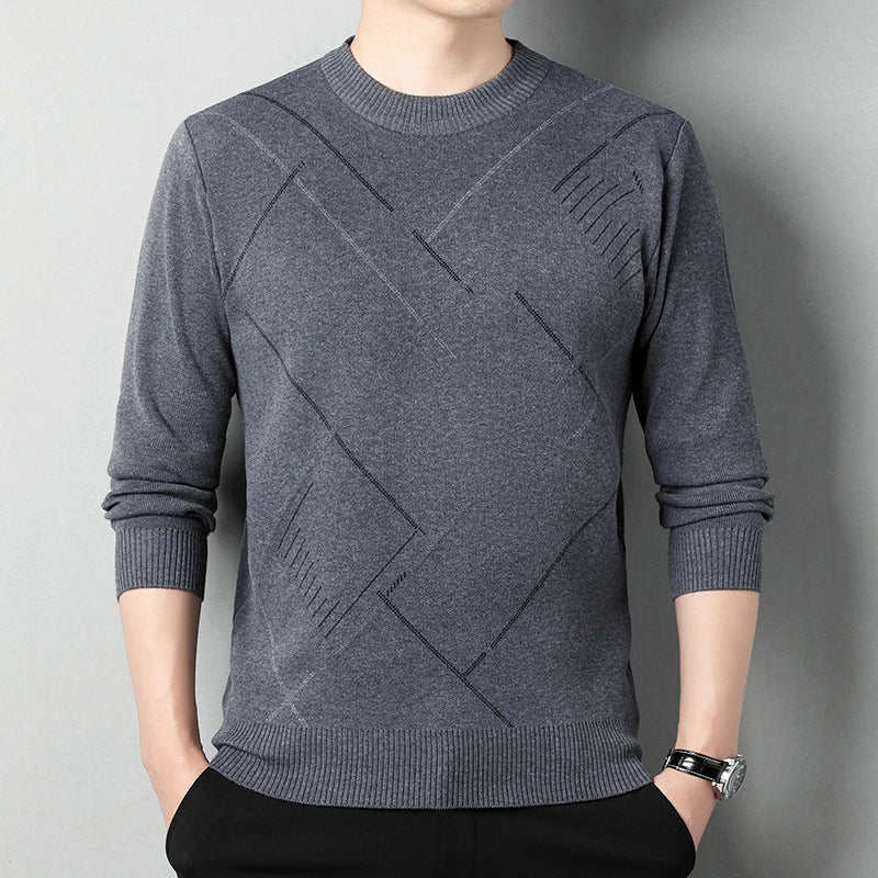 Men's Loose Round Neck Warm Sweater