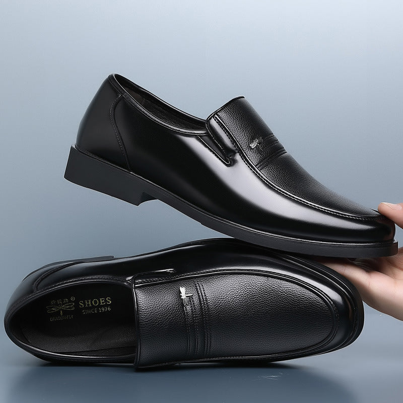 Casual Men's Leather Business Soft Bottom Shoes