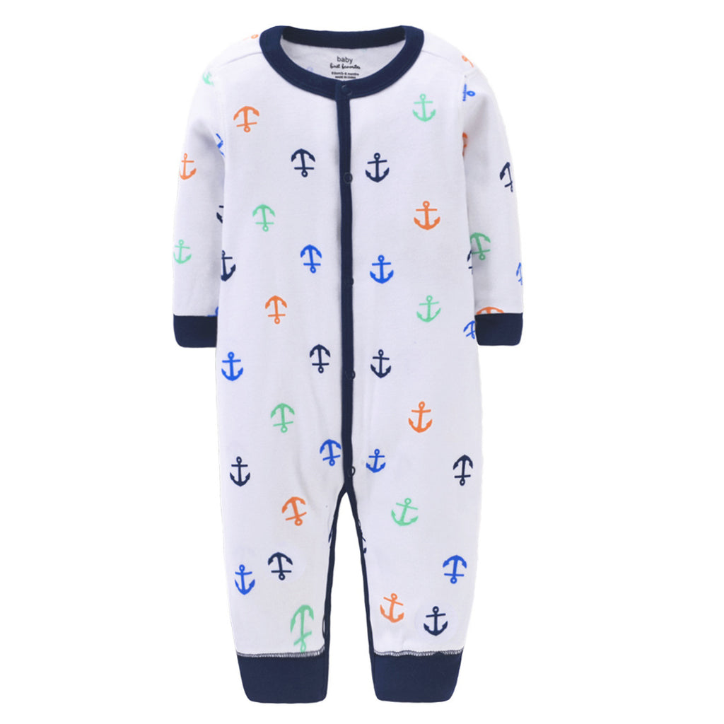 Pure cotton flat foot one-piece baby romper