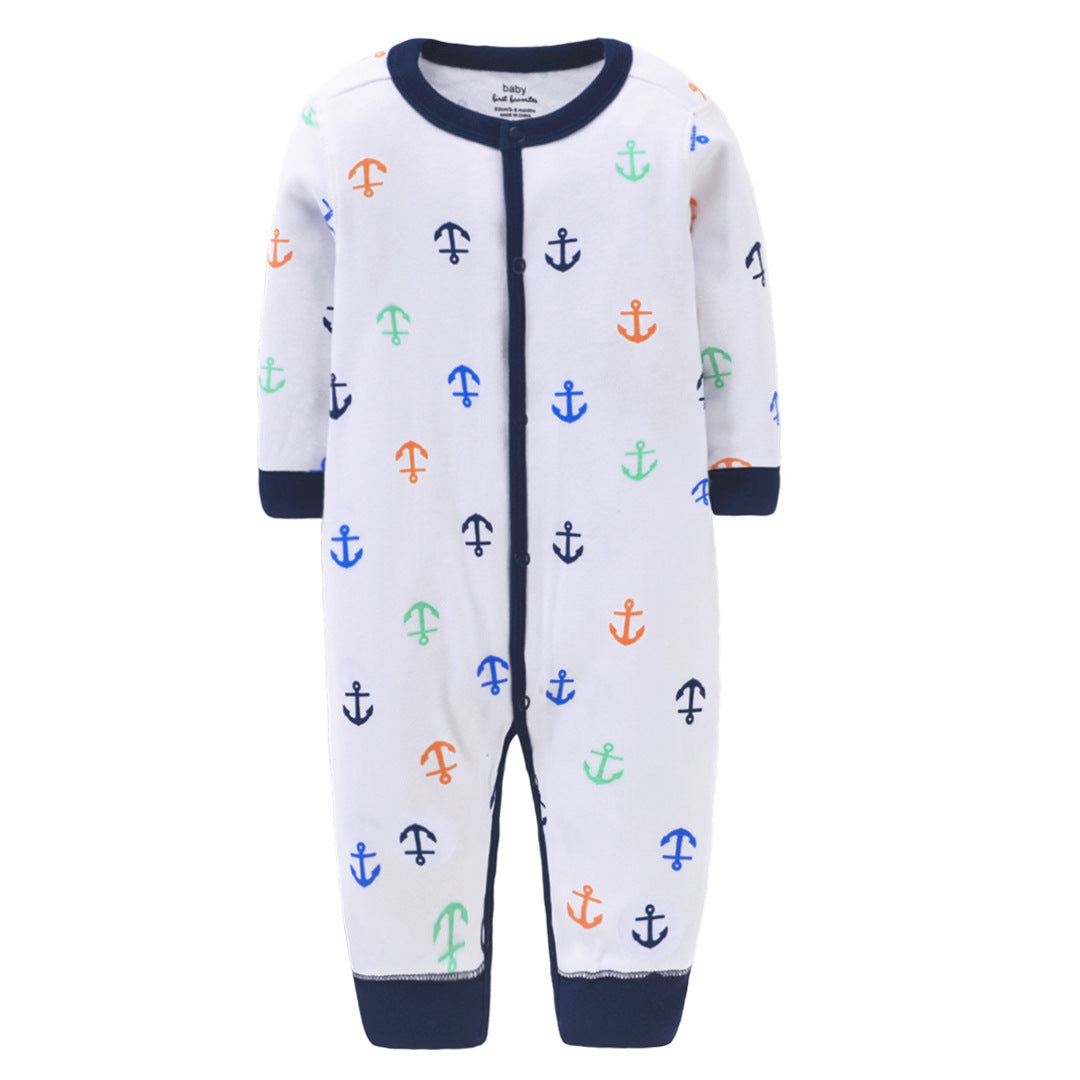 Pure cotton flat foot one-piece baby romper