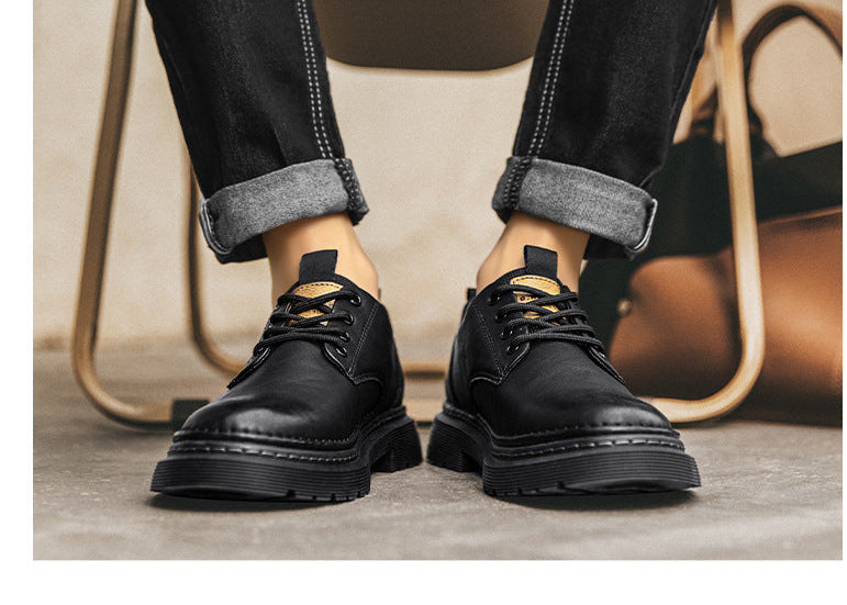 Men's  Casual Leather Shoes Martin Boots