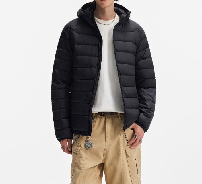 Ribbed Hooded Jacket