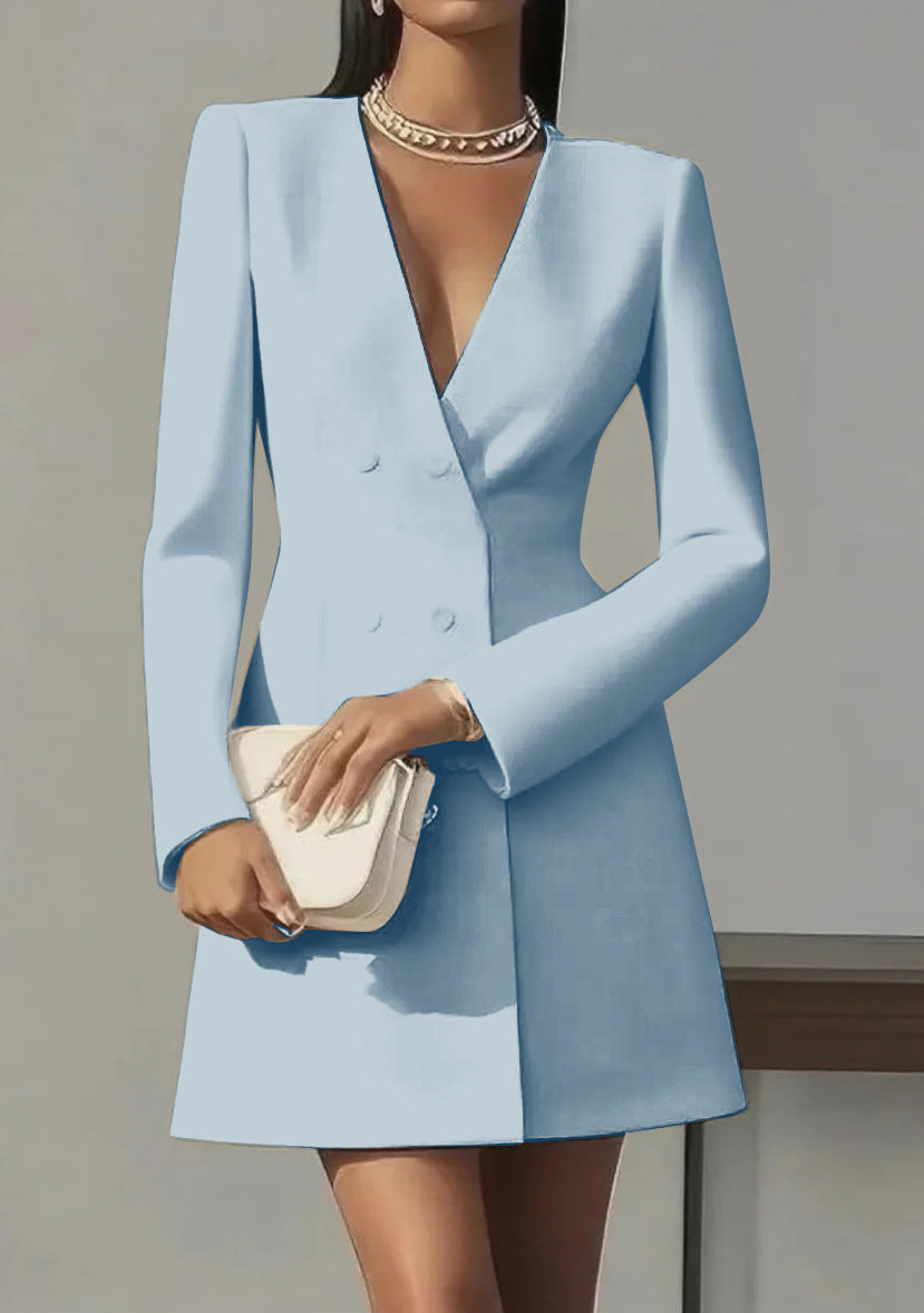 V-neck Suit-style Dress