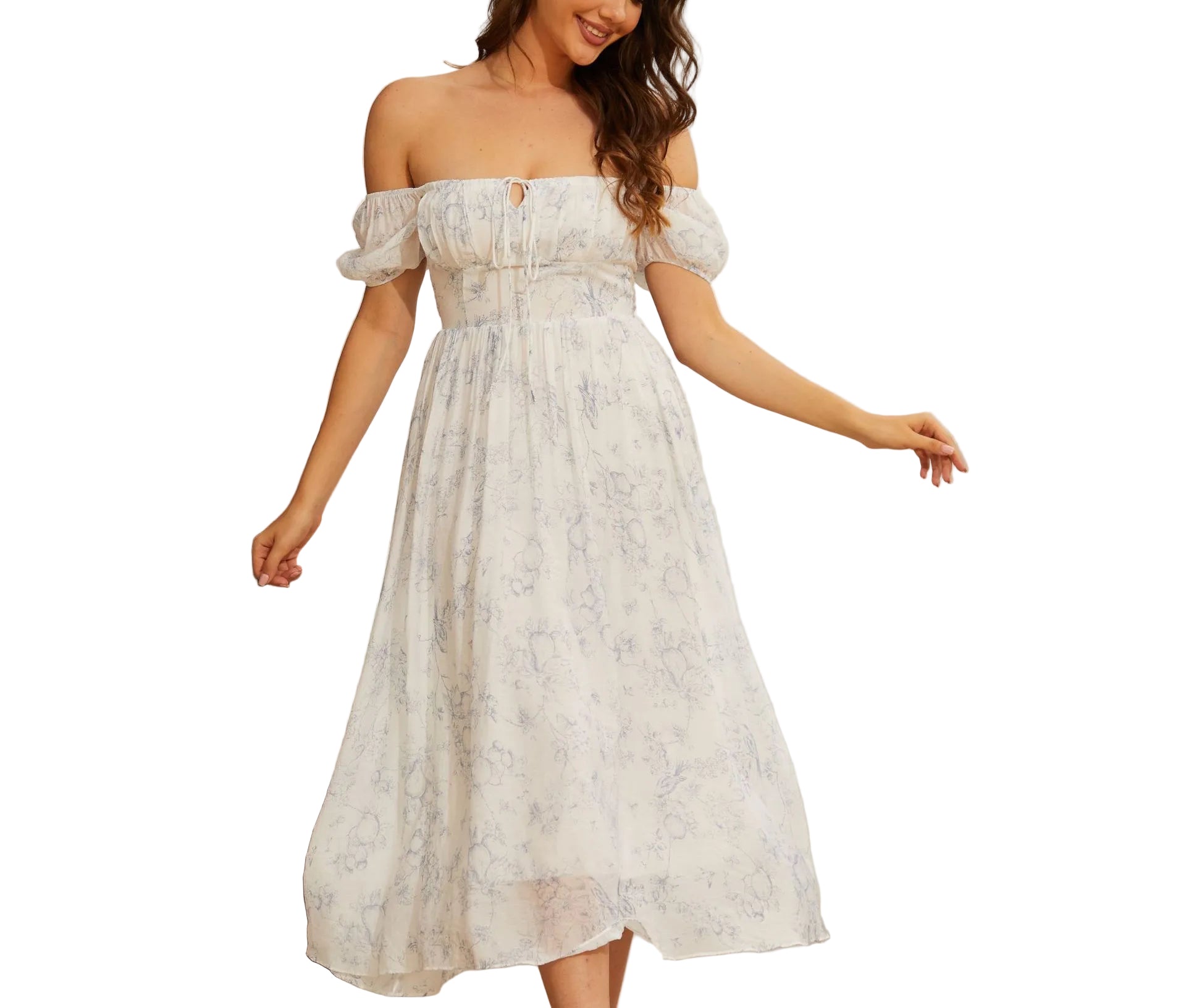 Short Sleeve Mid-length Dress