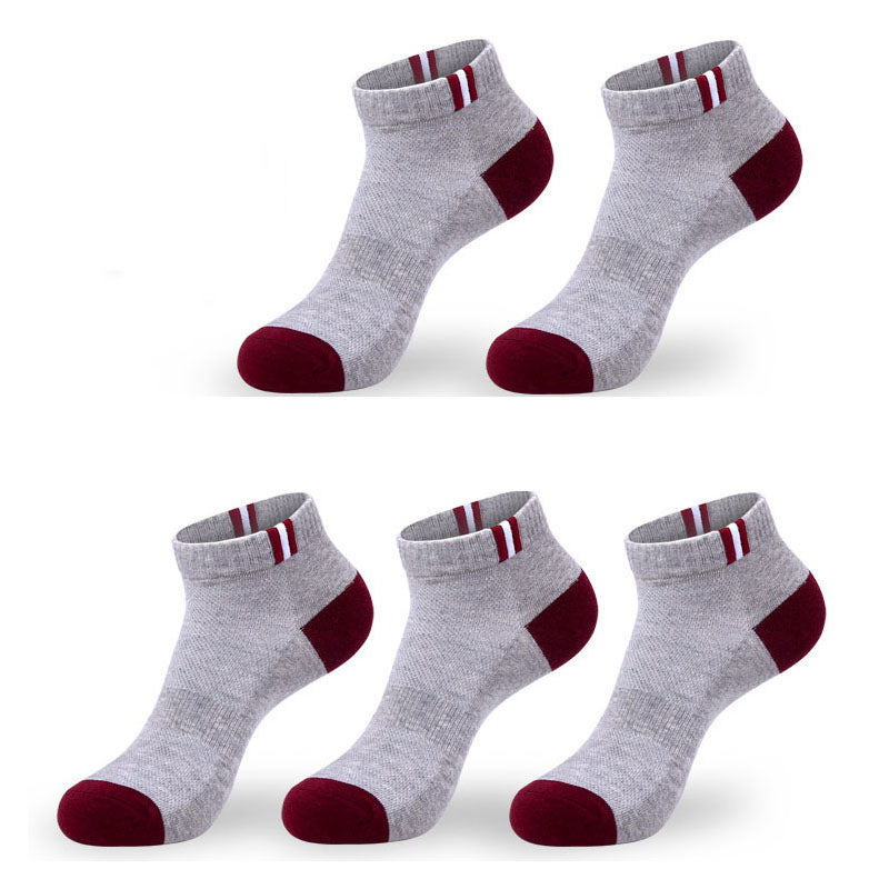 Summer Men's Non-Smelly Foot Mesh Socks Cotton