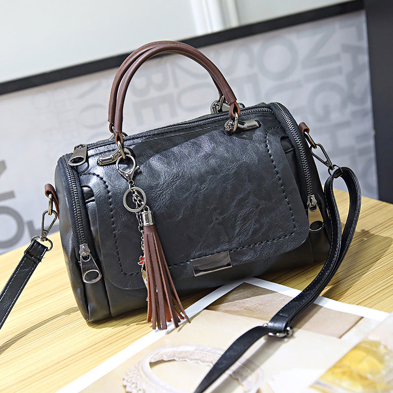 Cowhide handbag fashion one-shoulder soft leather ladies bag
