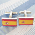 Men's Business Cufflinks Spanish Flag Exquisite
