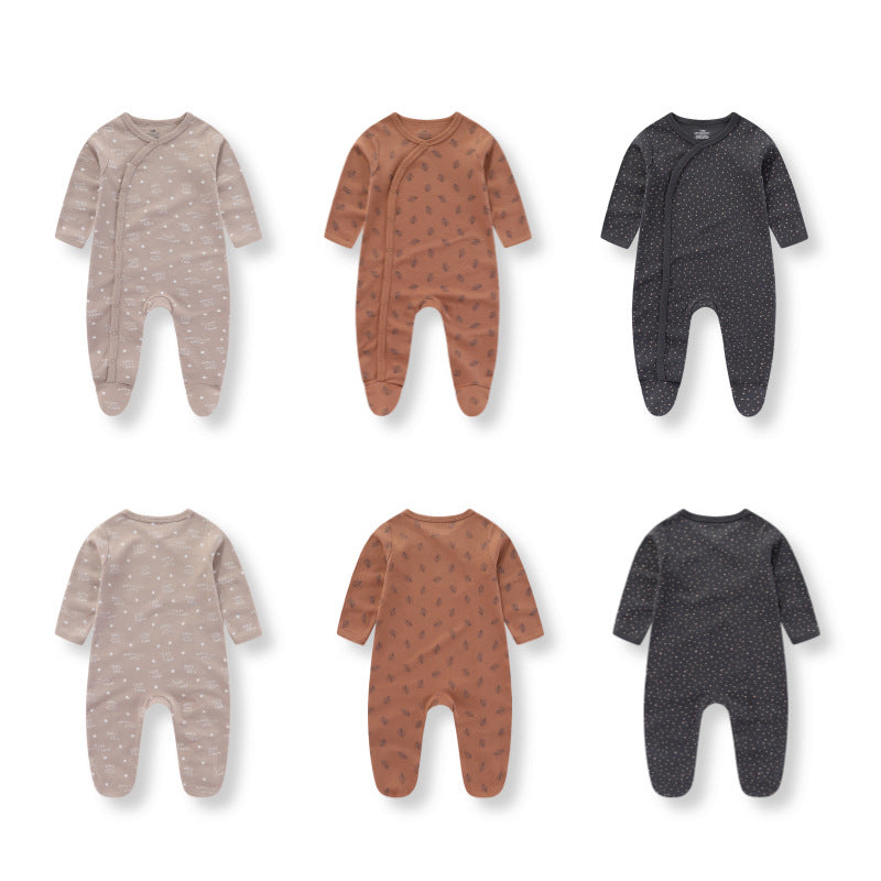 3 Pieces New Baby Cotton Long-sleeved Jumpsuit