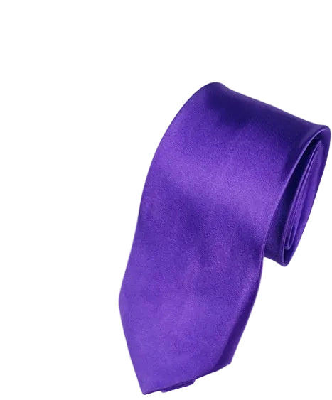 8cm Black Hand-tied Plain Suit Tie